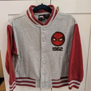 Marvel Gray and Red Spider-Man Jacket